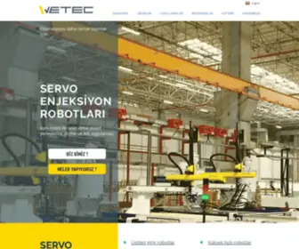 Wetec.com.tr(Plastik Enjeksiyon Servo Robotlar) Screenshot