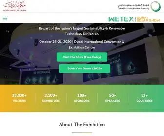 Wetex.ae(WETEX 2020) Screenshot