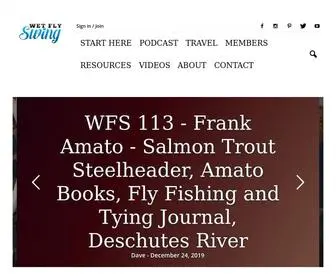 Wetflyswing.com(Connecting Fly Fishermen Around the World) Screenshot