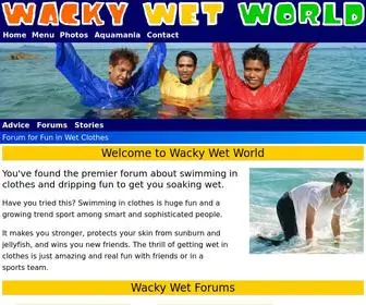 Wetforum.com(Exciting Fun in Wet Clothes since 1997) Screenshot