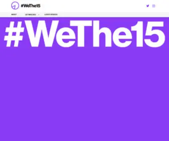 Wethe15.org(A movement for an inclusive world) Screenshot