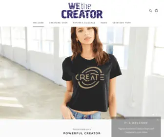 Wethecreator.com(WE the CREATOR) Screenshot