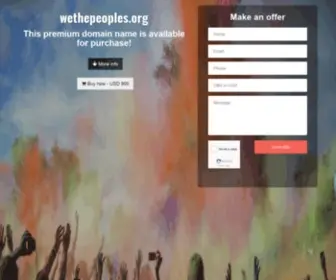 Wethepeoples.org(We the Peoples) Screenshot