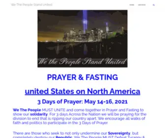 Wethepeoplestandunited.org(Prayer & Fasting) Screenshot