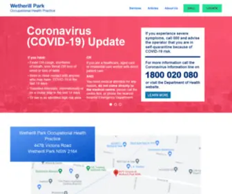 Wetherillparkoccupationalhealthpractice.com.au(Wetherill Park Medical Centre) Screenshot
