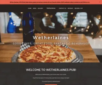 Wetherlainesrestaurant.com(Restaurant in Attleboro) Screenshot