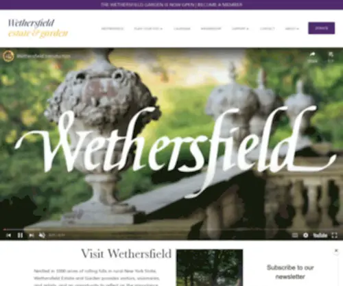 Wethersfieldgarden.org(Wethersfield Estate & Garden) Screenshot