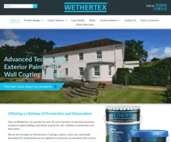 Wethertex.co.uk(Home) Screenshot