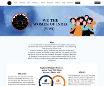 Wethewomenofindia.com(We The Women Of India) Screenshot