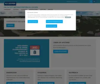 Wet.kuleuven.be(Faculteit Wetenschappen) Screenshot