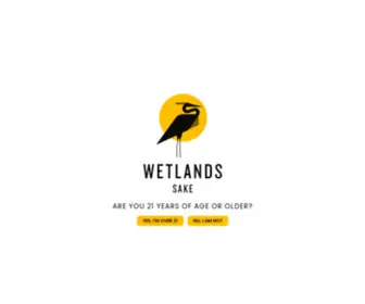 Wetlandssake.com(Wetlands Sake) Screenshot