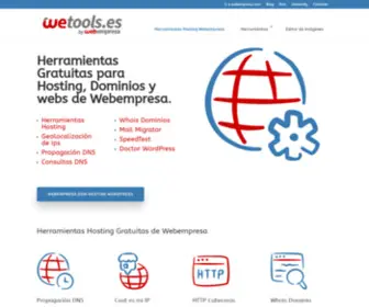 Wetools.es(Herramientas Hosting Webempresa) Screenshot