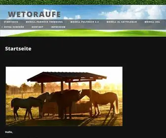 Wetoraufe.de(Startseite) Screenshot