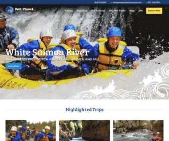 Wetplanetwhitewater.com(Whitewater Rafting in Oregon) Screenshot