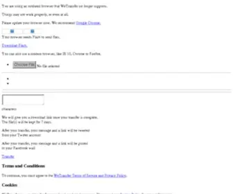 Wetransferbeta.com(WeTransfer) Screenshot