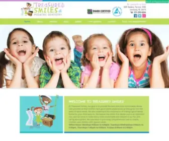 Wetreasureyoursmile.com(Treasured Smiles Pediatric Dentistry) Screenshot