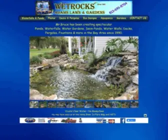 Wetrocks.com(Custom Ponds And Waterfalls Tampa) Screenshot