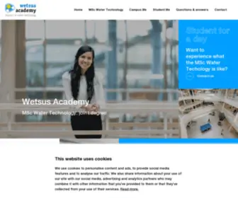 Wetsusacademy.nl(The Master Water Technology) Screenshot