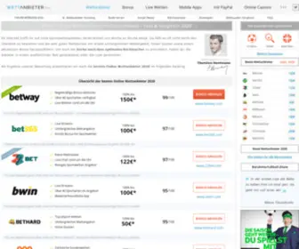 Wettanbieter.org(Online Wettanbieter Vergleich) Screenshot