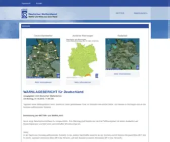 Wettergefahren.de(Deutscher Wetterdienst) Screenshot