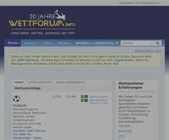 Wettforum.info(Sportwetten) Screenshot