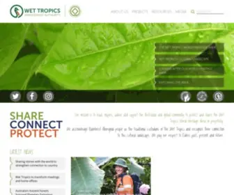Wettropics.gov.au(The Wet Tropics World Heritage Area) Screenshot