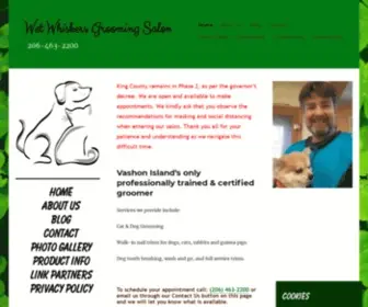 Wetwhiskersgrooming.com(Wet Whiskers Grooming Salon) Screenshot