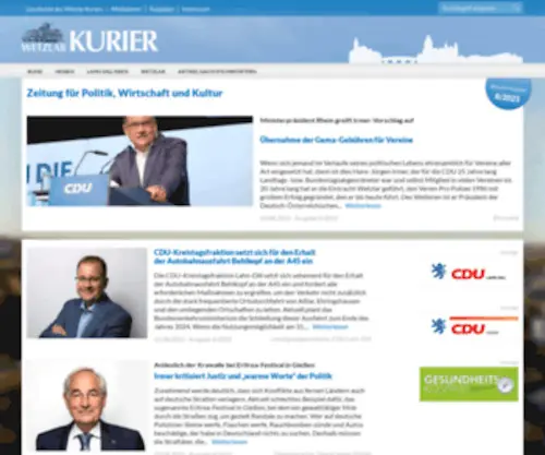 Wetzlar-Kurier.de(Zeitung für Politik) Screenshot
