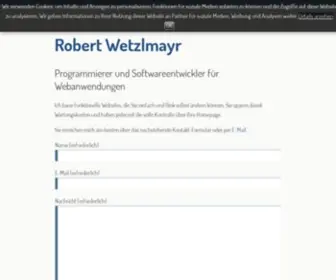 Wetzlmayr.at(Robert Wetzlmayr) Screenshot