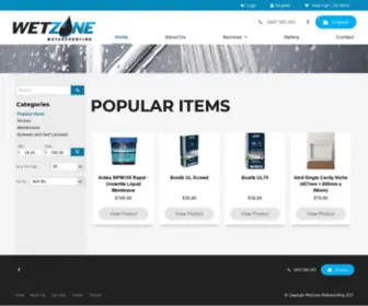 Wetzonewaterproofing.com.au(Wetzone Waterproofing) Screenshot