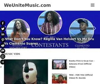 Weunitemusic.com(The home page) Screenshot