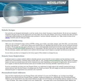 Wevolutions.com(Professional Website Designs) Screenshot