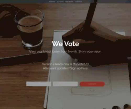 Wevoteusa.org(We Vote USA) Screenshot
