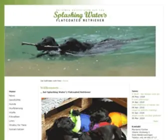 Wewaii.com(Splashing Water's Flatcoated Retriever) Screenshot