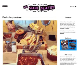 Wewantplates.com(We Want Plates) Screenshot