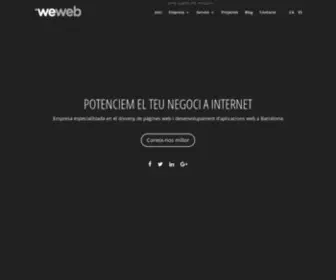 Weweb.cat(Disseny web Barcelona) Screenshot