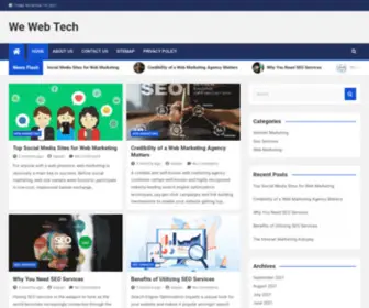 Wewebtech.com(We Web Tech) Screenshot