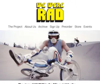 Wewererad.com(We Were Rad) Screenshot