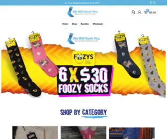 Wewillsockyou.ca(Socks Sale in Toronto) Screenshot