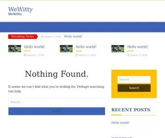 Wewitty.com(WeWitty – WeWitty) Screenshot