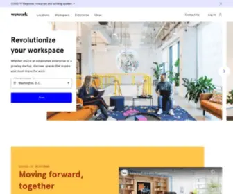 Wework.co.in(Book Coworking & Shared Office Spaces out of 40+ inspiring WeWork offices in India. WeWork) Screenshot