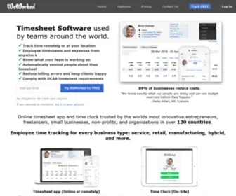 Weworked.com(Employee Timesheet Software for Small Business) Screenshot