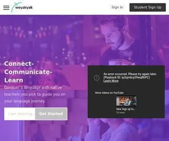 Weyakyak.com(Learn Language Online) Screenshot