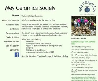 Weyceramics.co.uk(Wey Ceramics Society) Screenshot