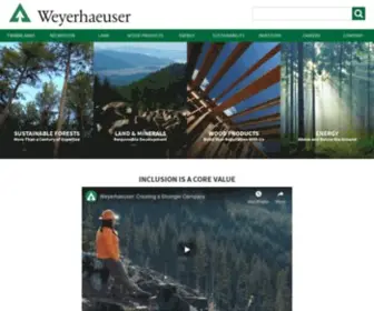 Weyerhaeuser.com(Sustainable Timber) Screenshot