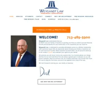 Weygandtlaw.com(Weygandt Law) Screenshot