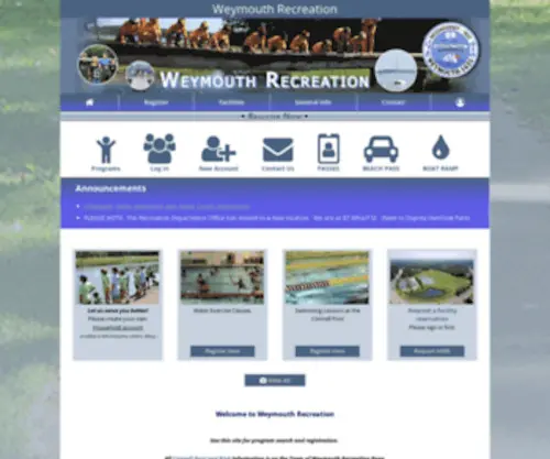 Weymouthrec.com(Weymouthrec) Screenshot
