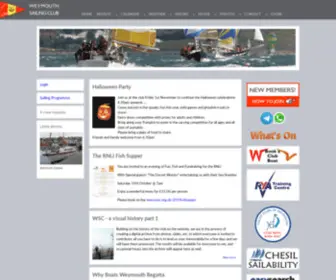 Weysailclub.org.uk(Weymouth Sailing Club) Screenshot