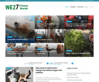 Wez7.com(Wez7 fitness world) Screenshot