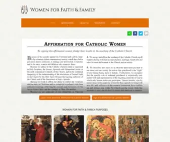 WF-F.org(Women for Faith & Family) Screenshot